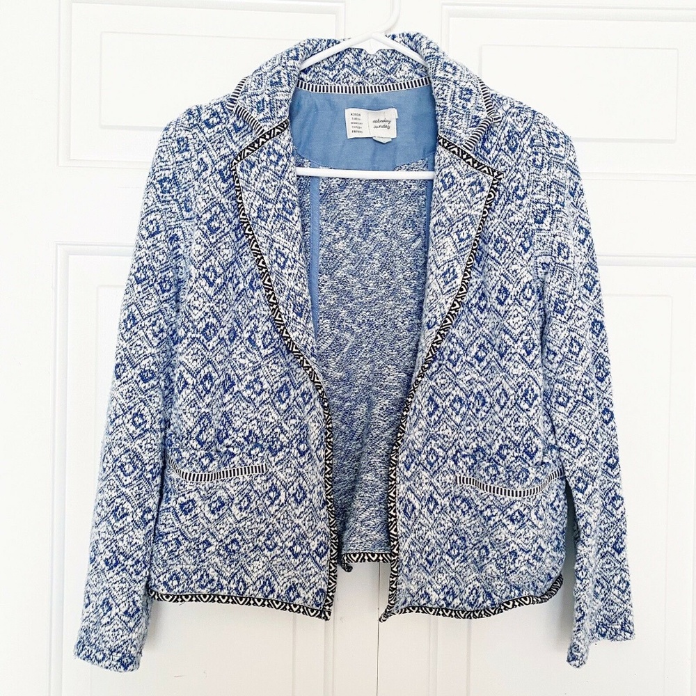 Saturday Sunday Anthropologie Blue Knit Sweater